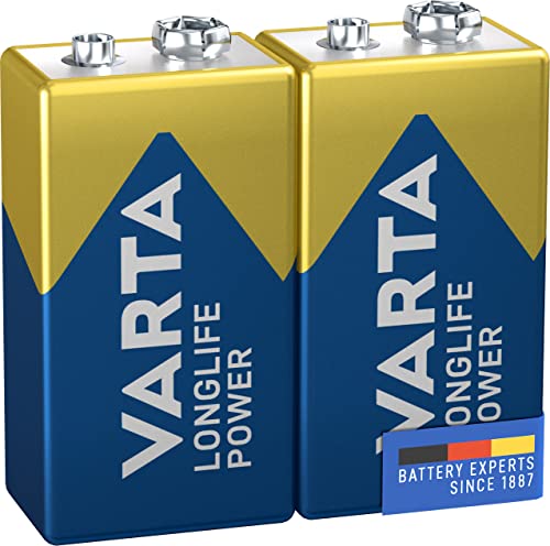 VARTA Batterien 9V Blockbatterie, 2 Stück,...
