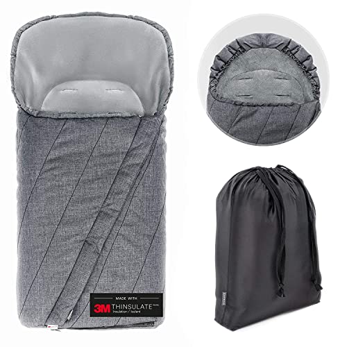 Zamboo Winter Fußsack 3M für Kinderwagen & Buggy...