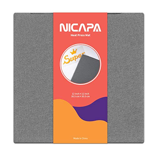 NICAPA Hitzepress Schutzmatte 30,5cmX30,5cm für...
