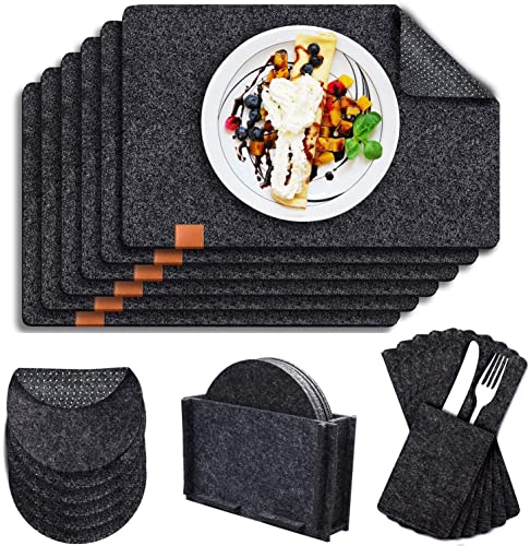Tendak Tischset Filz Platzsets, 19er Set Tischset...