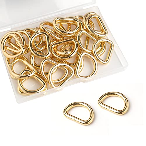 TAIYOU 30 stück Karabiner Ring Metall D-Ringe...