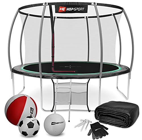 Hop-Sport Trampolin Outdoor - Ø 305 cm - Safety...