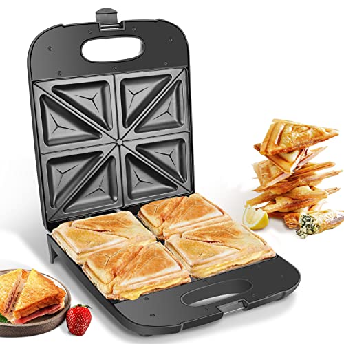 Aigostar Sandwichmaker XXL für 4 Sandwiches, 1400...