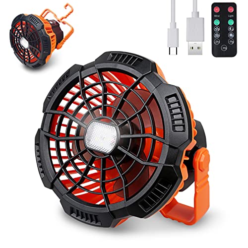 Hixon USB Wiederaufladbarer Camping Ventilator,...