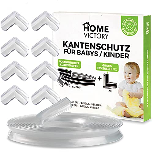 HOMEVICTORY 6m Kantenschutz Baby [VORMONTIERTER...