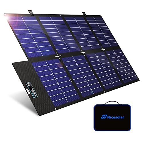 Nicesolar Tragbar Solarpanel 200W für Tragbares...