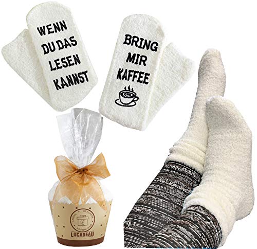 Lucadeau Geschenk zum Weihnachten, Socken mit...