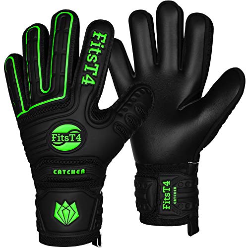 FitsT4 Torwarthandschuhe mit Fingersave-Schutz,...