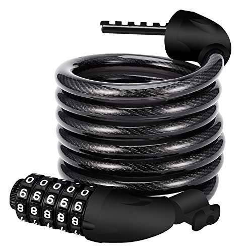 REHKITTZ Fahrradschloss，120cm/12mm Kabelschloss...