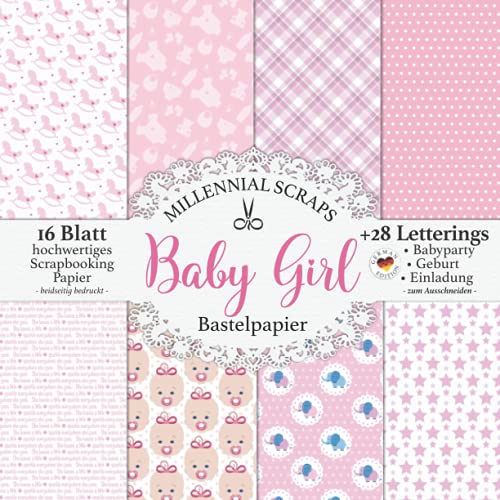 Baby Girl Bastelpapier: Scrapbooking Papier &...