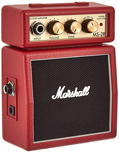Marshall MS-2R MS2 Mini Amp, red [UK Import]
