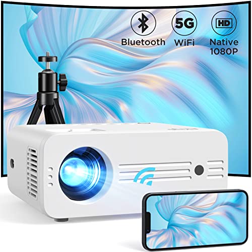 Beamer, Full HD 1080P 2.4/5G Hz WiFi Bluetooth...