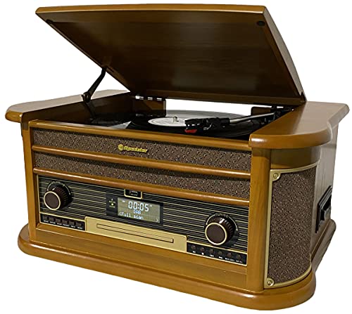Roadstar HIF-1996D+BT Retro-Musikanlage mit...