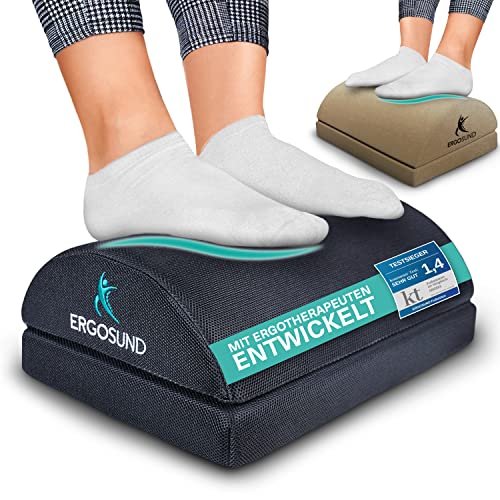 ERGOSUND Fußstütze Schreibtisch [TESTSIEGER] -...