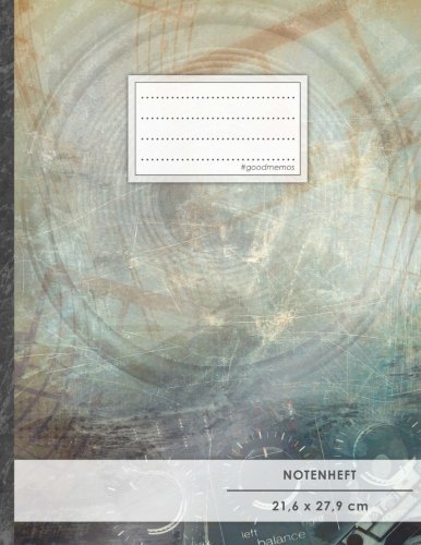Notenheft: DIN A4 • 48 Seiten, 24 Blatt, 12...