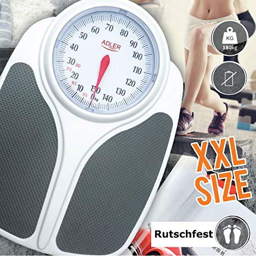 TronicXL Analog Personenwaage - bis 180kg - Retro...