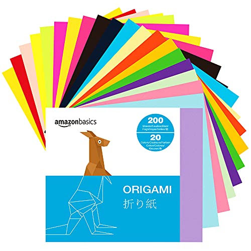 Amazon Basics Origami-Papier, verschiedene Farben,...