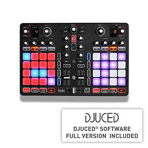 Hercules P32 DJ - 2-Deck USB Controller - 32 Pads