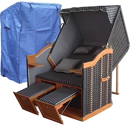 XINRO® XL Volllieger Strandkorb Ostsee -...