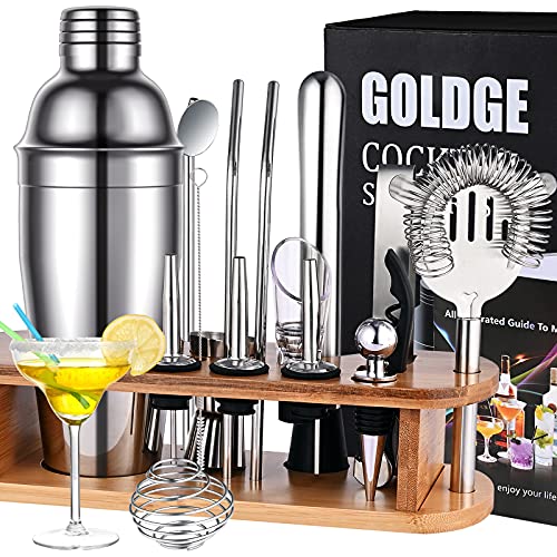 GOLDGE Cocktail Set Cocktail Shaker 18 Teiliges...