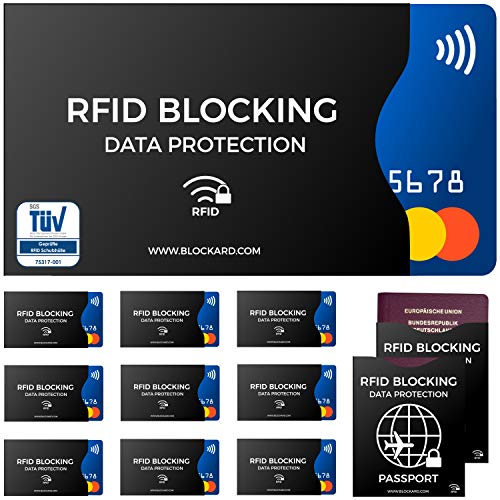 TÜV geprüfte RFID Blocking NFC Schutzhüllen (12...