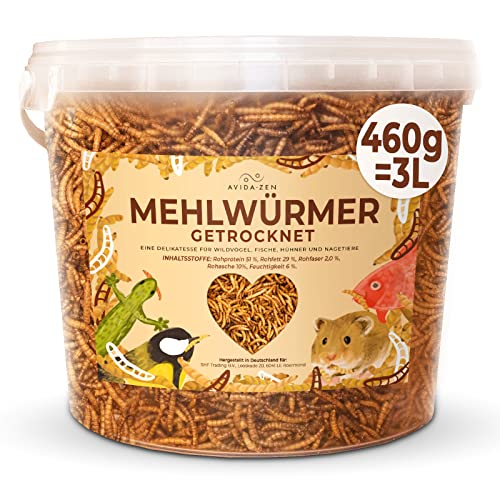 460g Mehlwürmer getrocknet, ideal als...