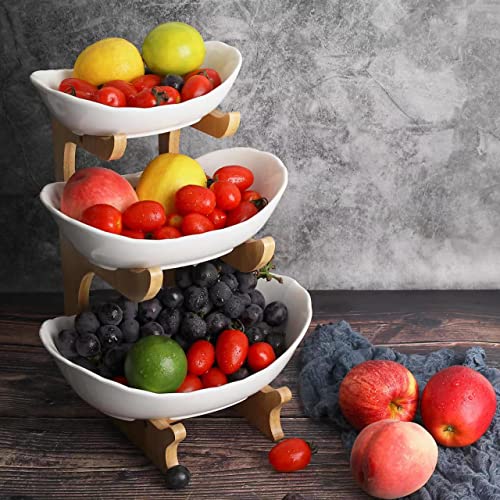 Obst Etagere Obstschale Keramik 3 Stöckig...