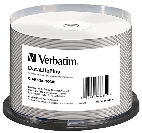 Verbatim CD-R DataLifePlus 700 MB, 50er Pack...