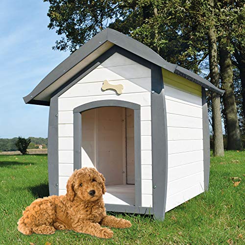 wetterfeste Hundehütte Bella - aus massivem Holz...