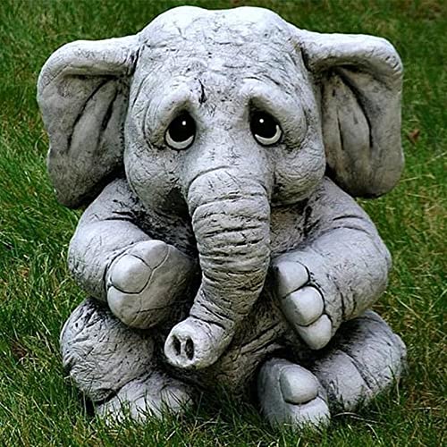 Cakunmik Lucky Elephant Statue, Gartenfiguren...