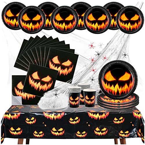 com-four® 38-teiliges Halloween Dekoset mit...