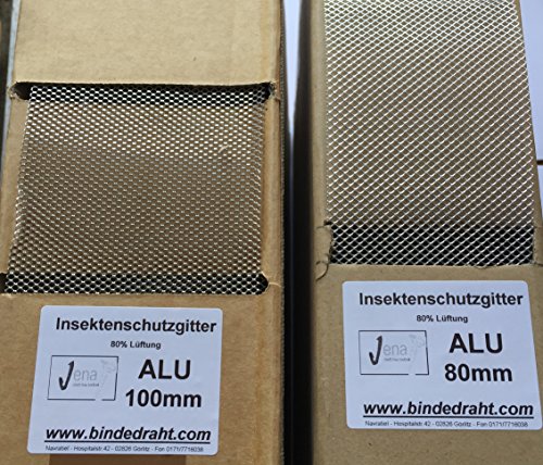 ALU Insektenschutzgitter Vogelschutzgitter 100mm x...