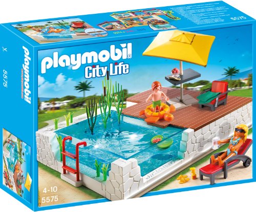 PLAYMOBIL City Life 5575 Einbau-Swimmingspool...