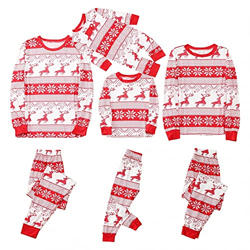 Weihnachten Schlafanzug Familien Pyjama Set Lang...