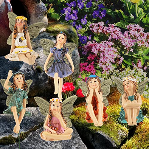 JelyArt 6 Stück Fairy Garden Miniatur Feen...